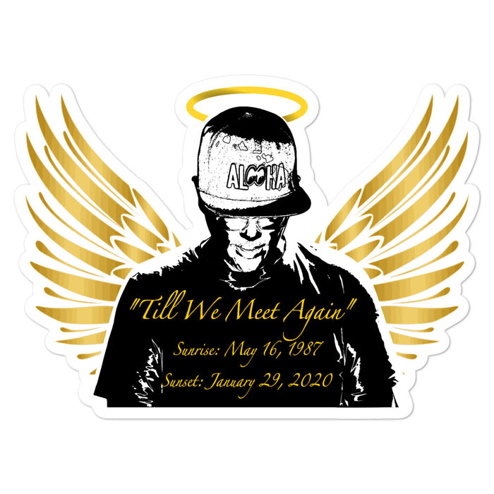 “Till We Meet Again” Bubble-free stickers